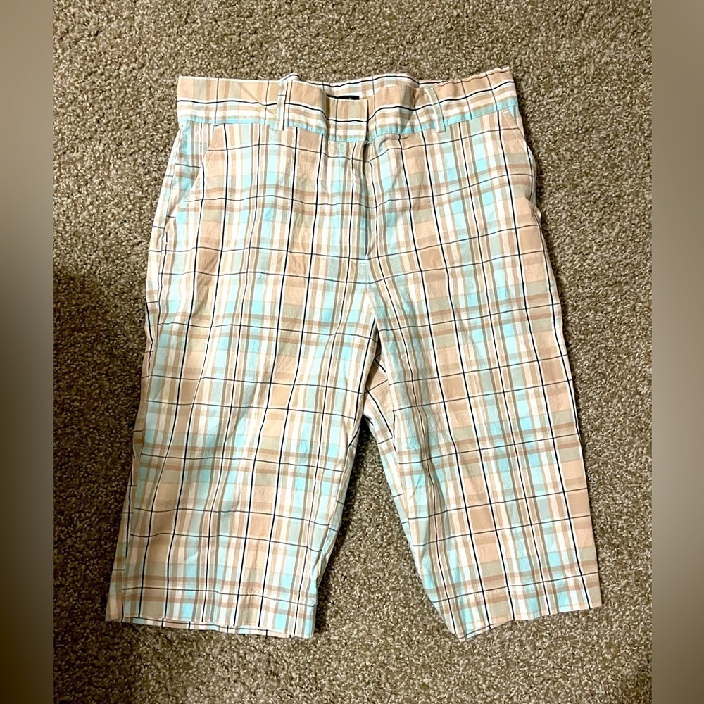 Briggs New York Plaid Capri Pants, Size 12 - Picture 4 of 4